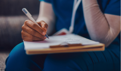 nurse-writing-down-history-and-notes